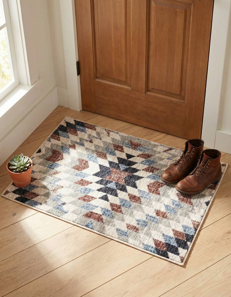 Detail image of 2' x 3' Eco Southwestern Rug