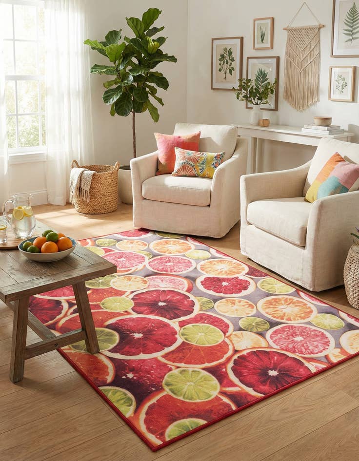 Detail image of 4' x 6'  Washable Jill Zarin Caribbean Antigua Indoor / Outdoor Rug