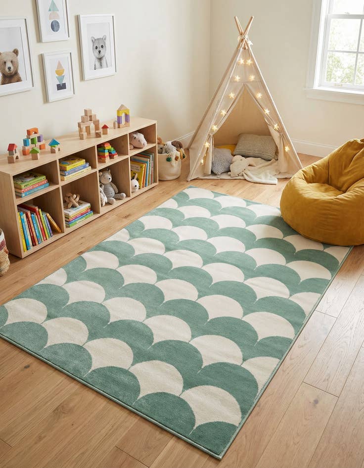 Detail image of 4' x 6' Whimsy Kids Rug