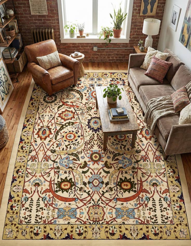 Detail image of 10' x 13' Isfahan Design Rug