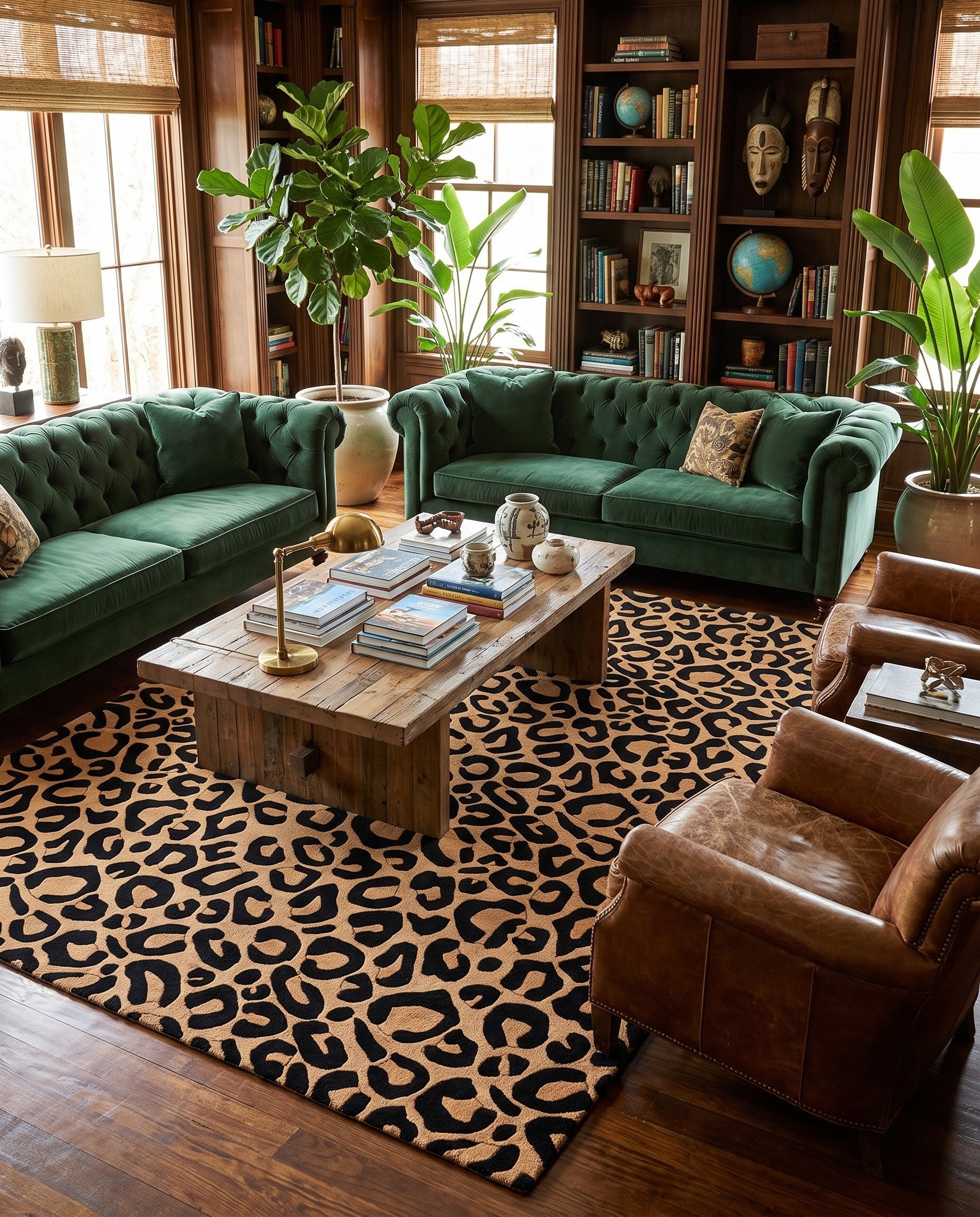 9' x 12' Hand Tufted Safari Wool Rug