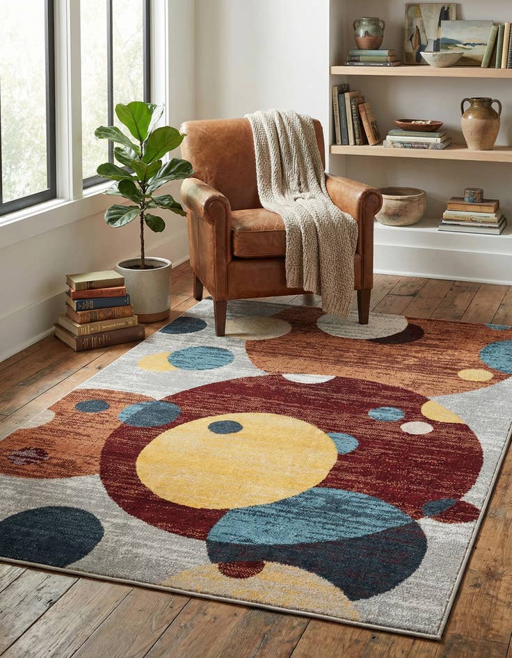 Detail image of 4' 1 x 6' 1 Kamala Washable Rug