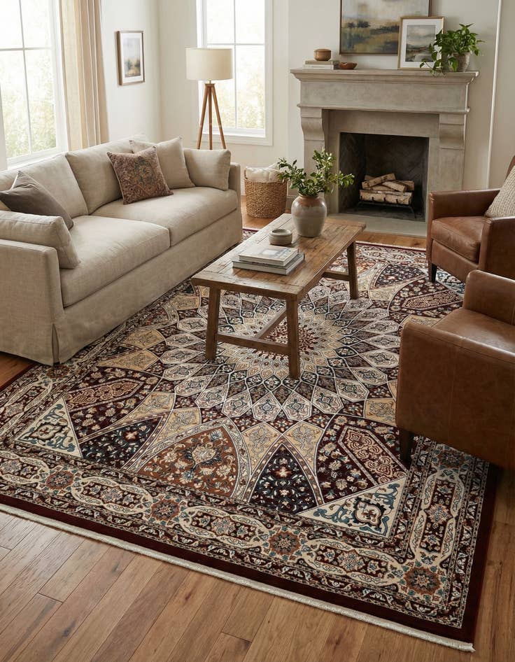 Detail image of 10' x 13' Nain Design Rug