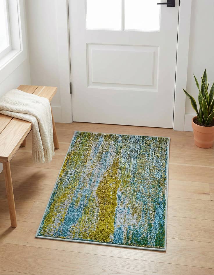 Detail image of 2' 2 x 3'  Washable Barcelona Rug