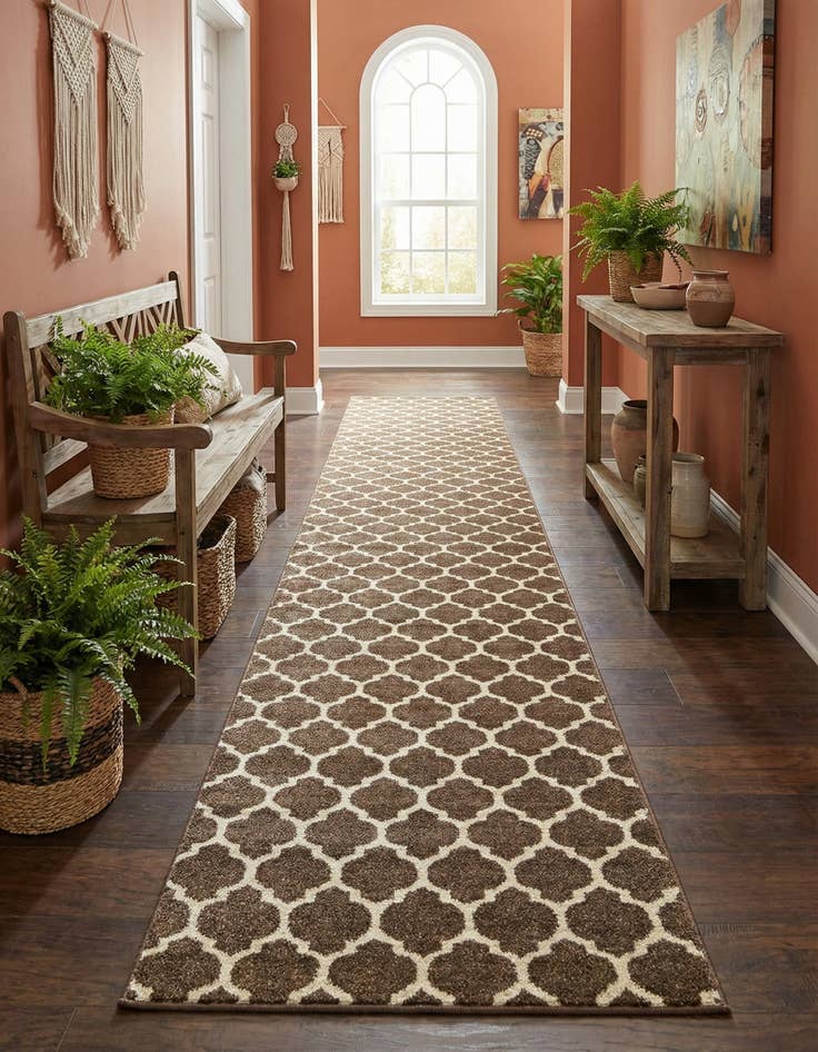 Detail image of 2' 7 x 13' Trellis Runner Rug