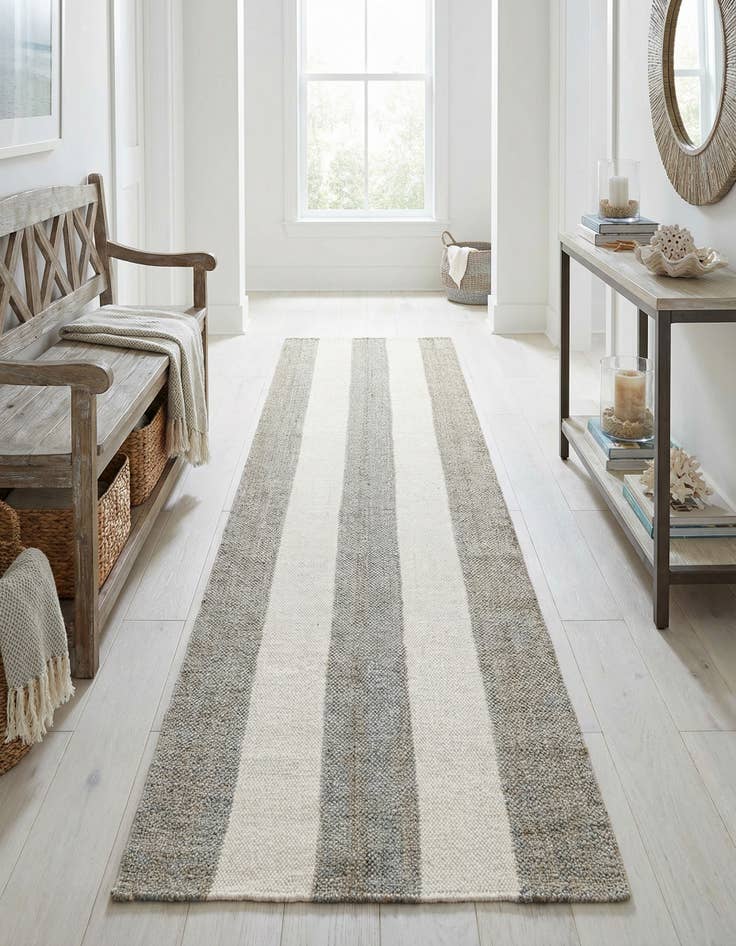 Detail image of 2' 7 x 10' Hand Woven Jill Zarin Hamptons Runner Rug