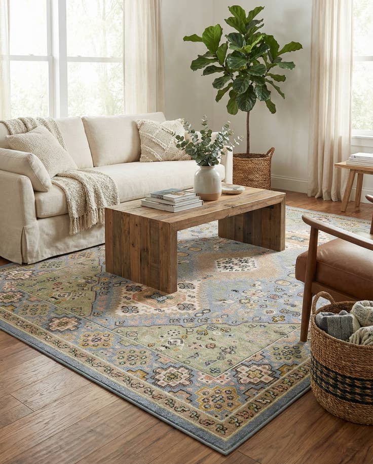 Detail image of 7' 10 x 10' Kamala Washable Rug