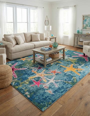 10' x 14' 1 Washable Amalfi Rug