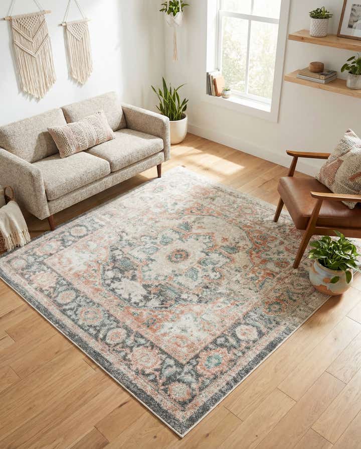 5' x 5' Madeline Vintage Square Rug