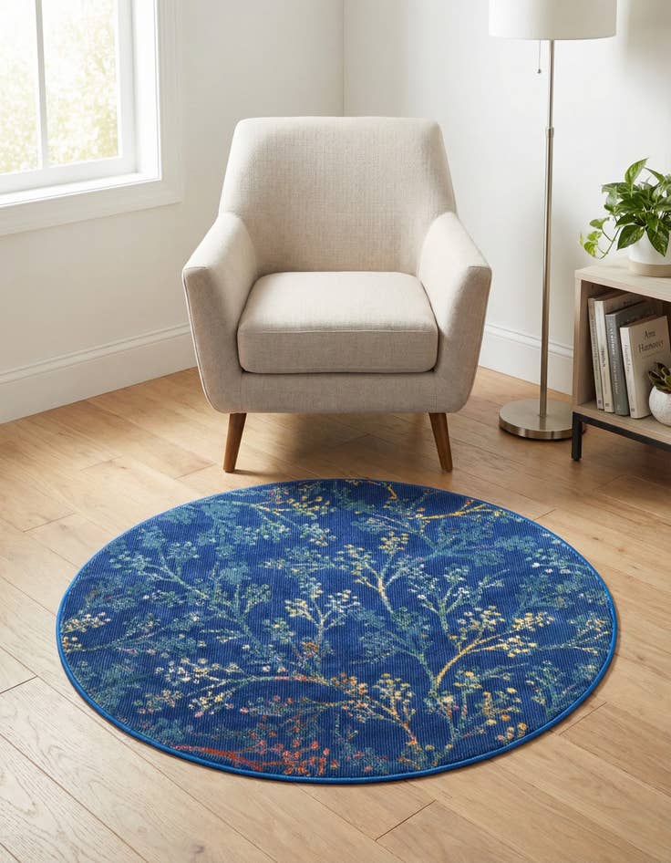 Detail image of 3' 3 x 3' 3 Blossom Round Rug