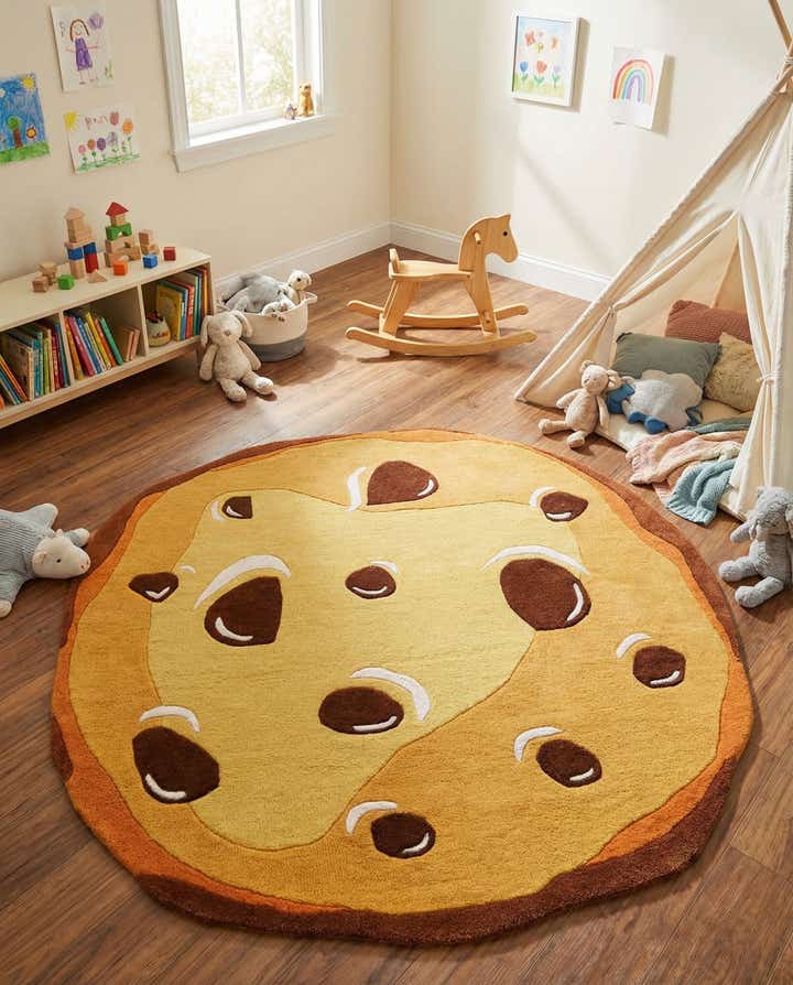 5' 1 x 5' 1 Playtime Kids Wool Freeform Rug
