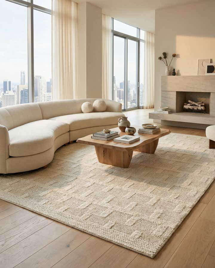 9' x 12' Hand Woven Lana New Zealand Wool Rug