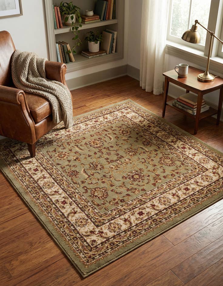 Detail image of 4' x 4' Classic Agra Square Rug