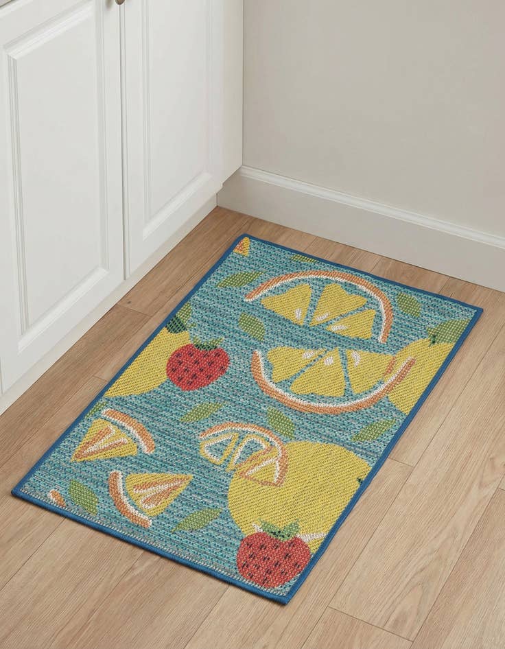 Detail image of 2' x 3' 1  Washable Baja Indoor / Outdoor Rug