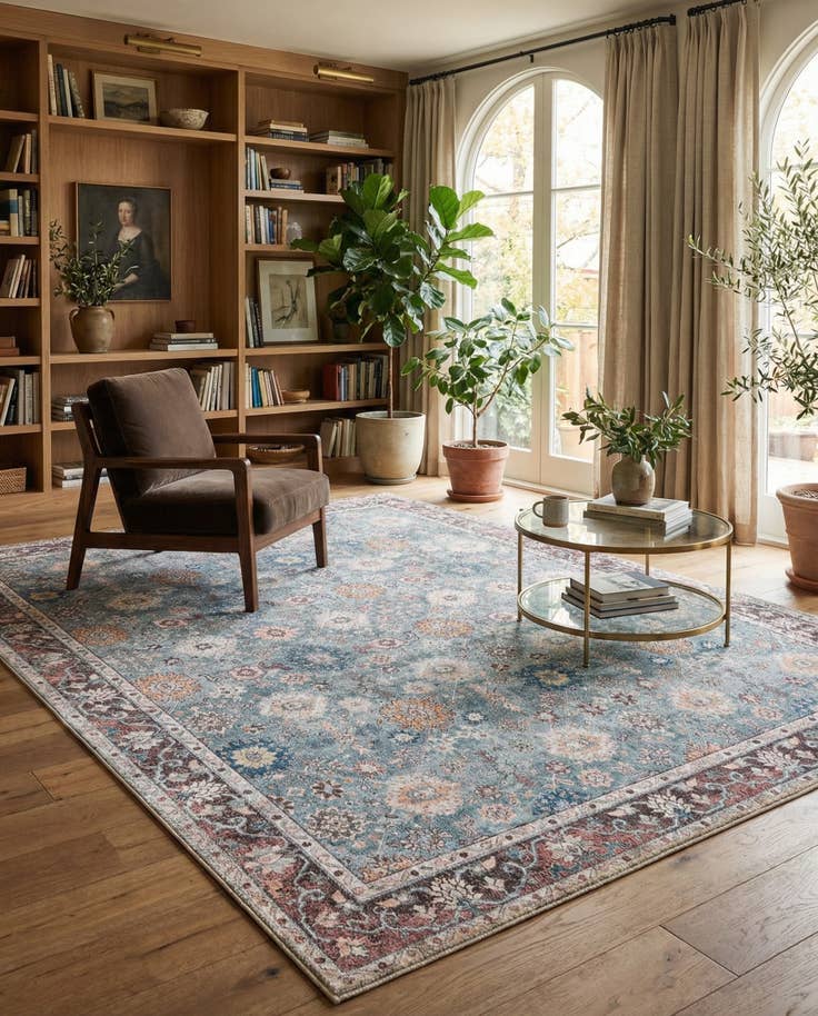Detail image of 9' 5 x 13' 1 Washable Timeless Rug