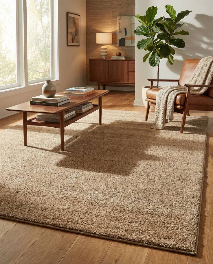 Detail image of 8' x 10' Solid Frieze Rug