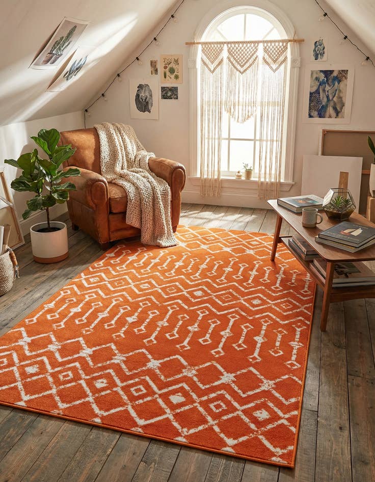 Detail image of 4' x 6' Kasbah Trellis Rug