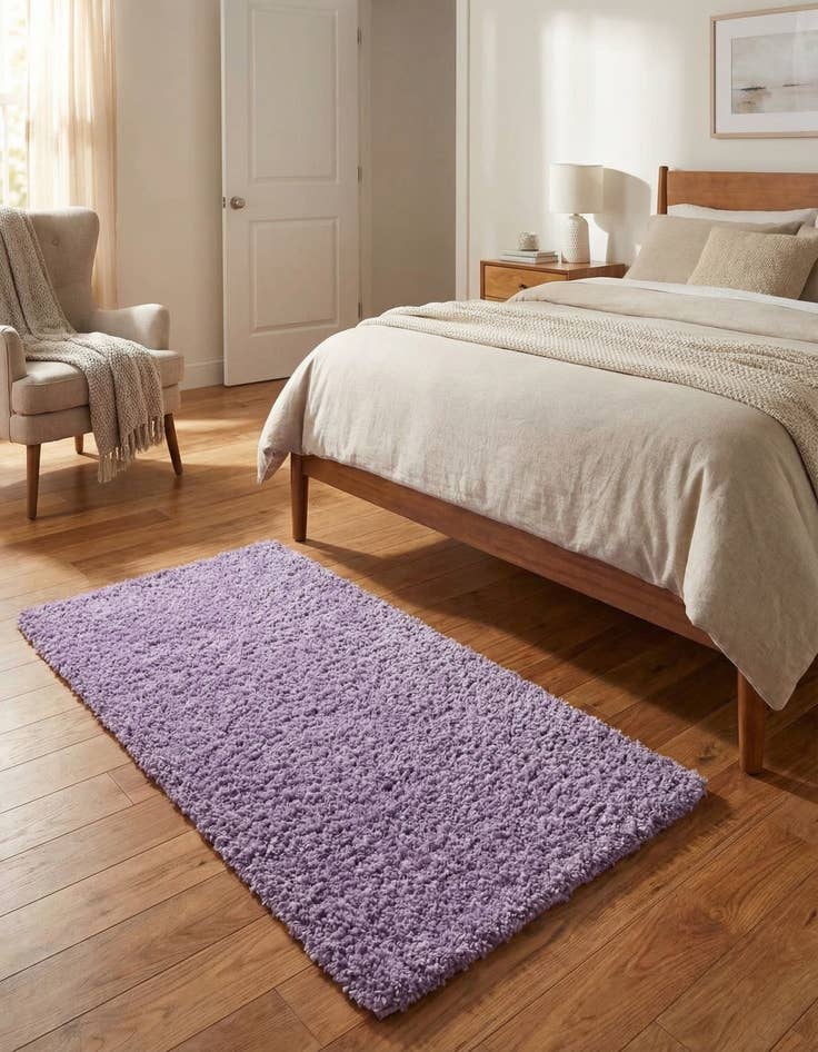 Detail image of 3' x 5' 3 Solid Shag Rug