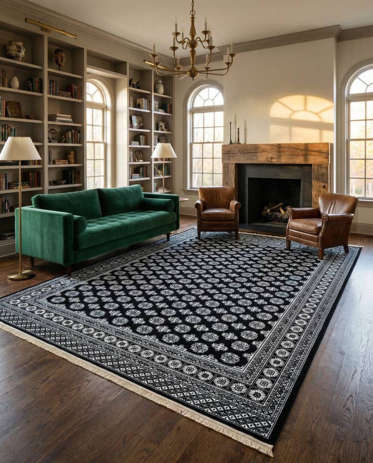 Detail image of 10' x 14' Bokhara Rug
