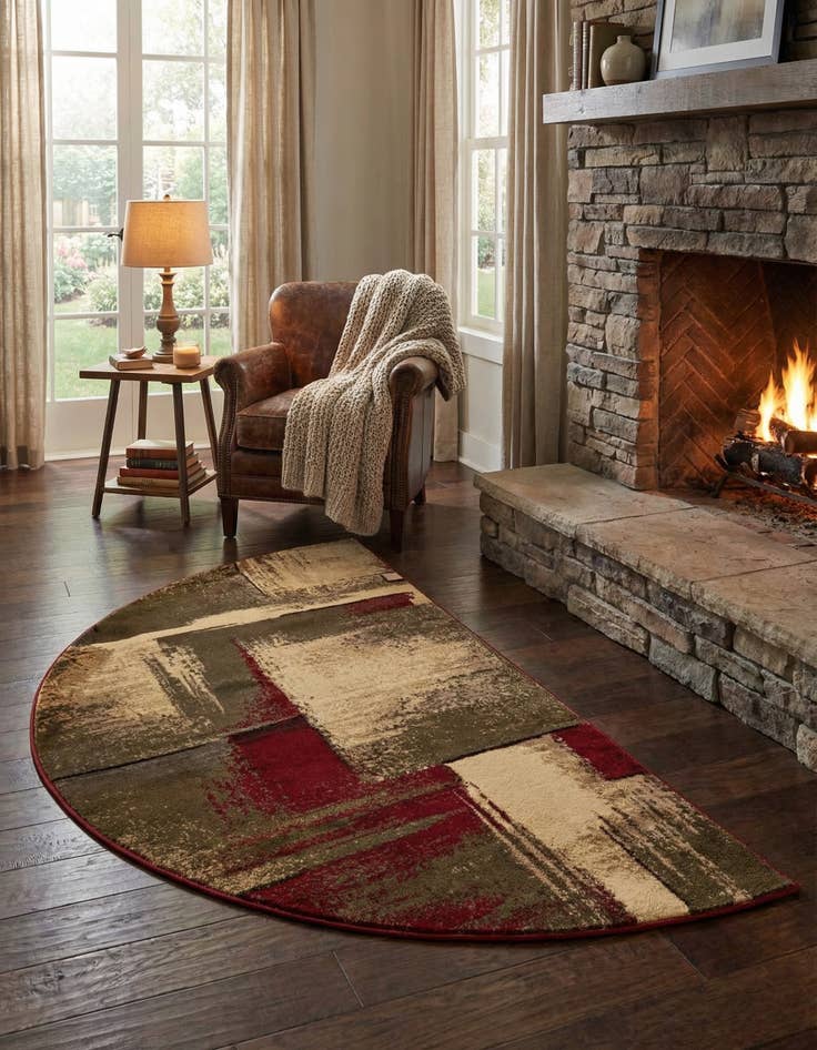 Detail image of 3' x 6' Coffee Shop Hearth Rug