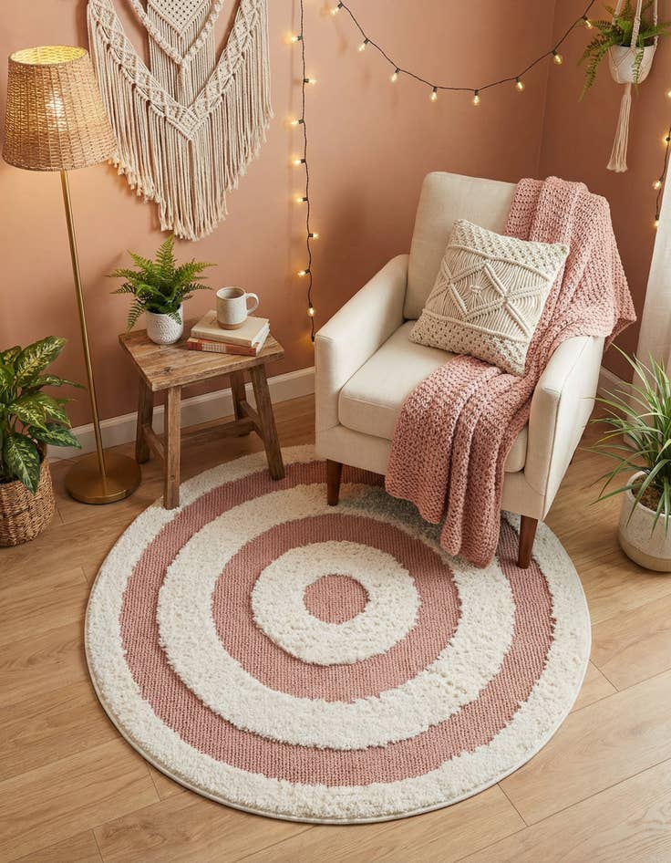 Detail image of  3' 3 x 3' 3 Boho Round Rug