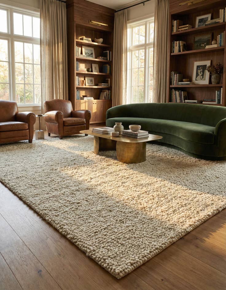 Detail image of 10' x 14' 1  Hand Woven Haka Deluxe Shag Rug