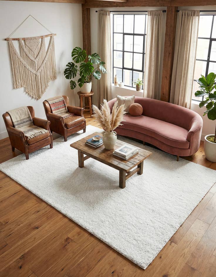 Detail image of  7' 10 x 10' Jill Zarin Shaggy Chic Rug