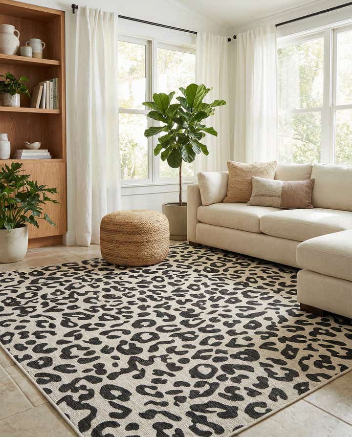 10' x 10' Easy-Clean Safari Indoor / Outdoor Square Rug
