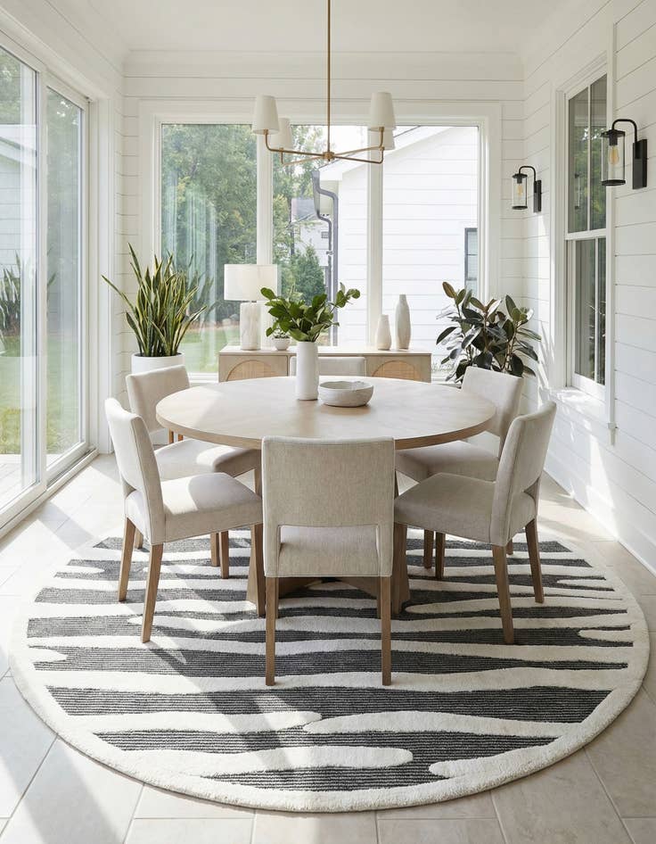 Detail image of 7' 10 x 7' 10 Prismatic Round Rug