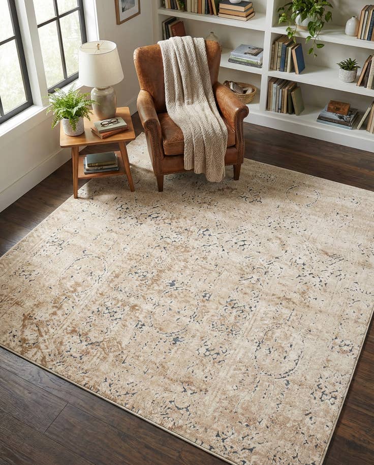 Detail image of 7' x 7' Villa Square Rug