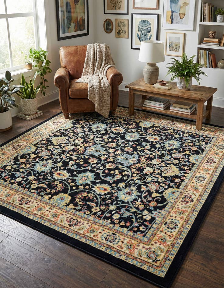 Detail image of 7' 10 x 7' 10 Yasmin Square Rug