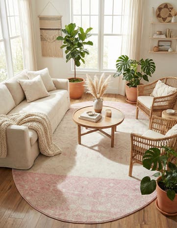 7' 10 x 10' Moroccan Trellis Oval Rug