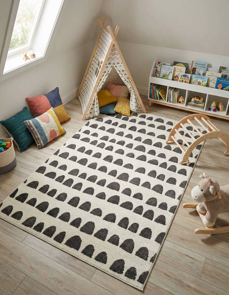 Detail image of 5' x 8' Whimsy Kids Rug