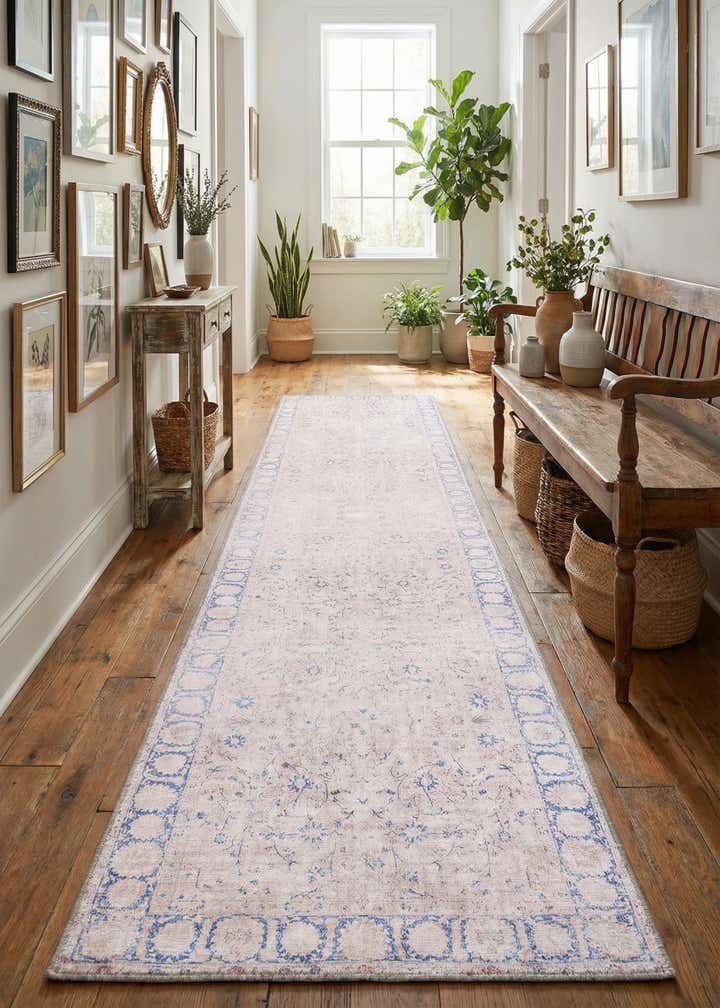 2' 6 x 12' Washable Timeless Runner Rug