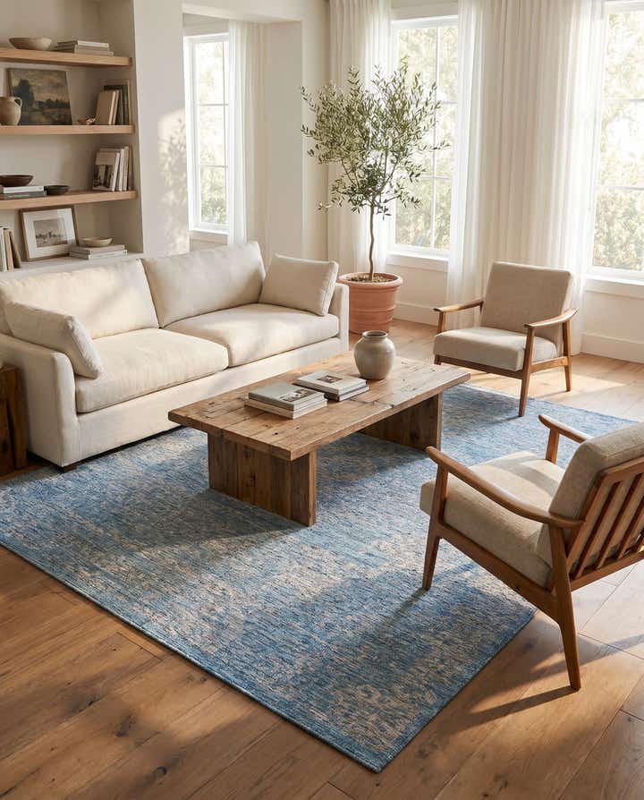 7' 10 x 11' Easy-Clean Traditional Indoor / Outdoor Rug