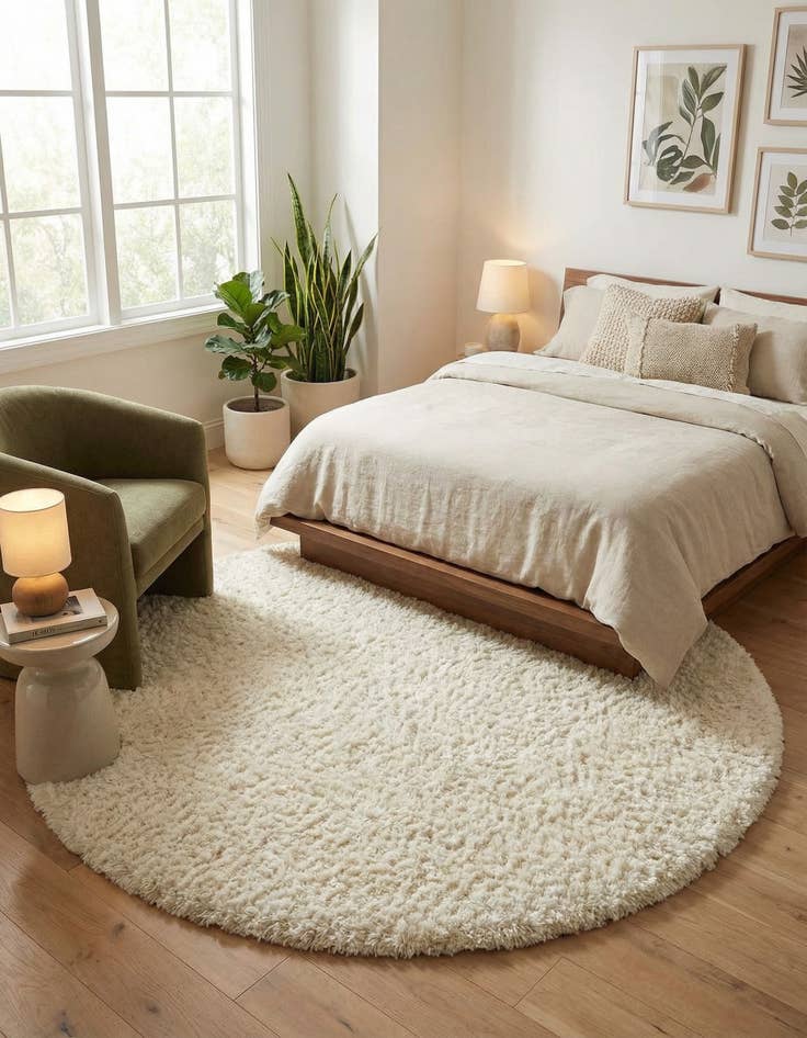 Detail image of 6' 7 x 6' 7 Infinity Shag Round Rug