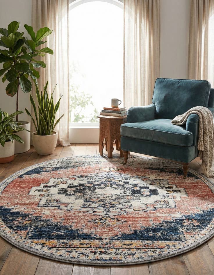 Detail image of 7' x 7' Tucson Round Rug