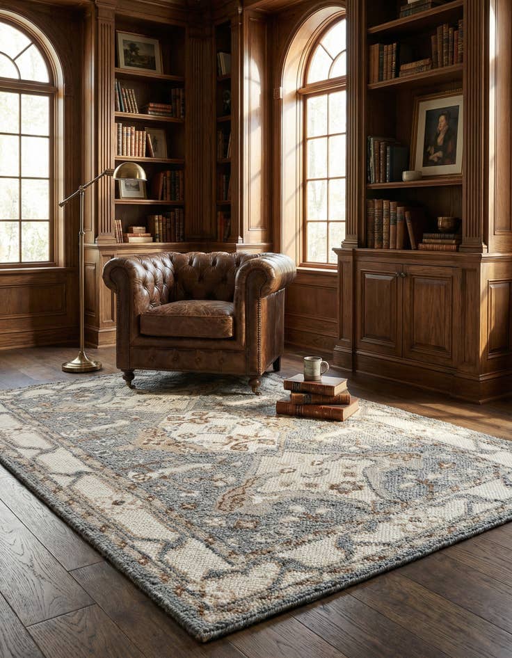 Detail image of 5' 1 x 8'  Hand Knotted Sultan Signature Rug