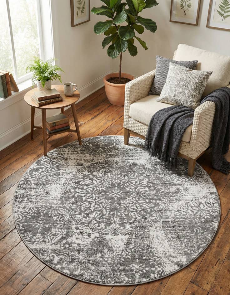 Detail image of 5' 3 x 5' 3 Monte Carlo Round Rug