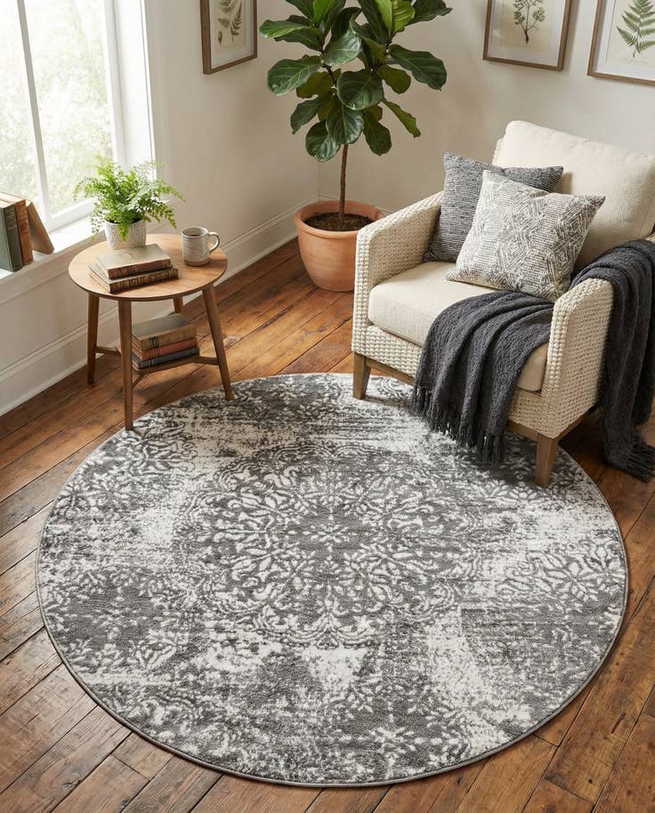 Detail image of 5' 3 x 5' 3 Monaco Round Rug