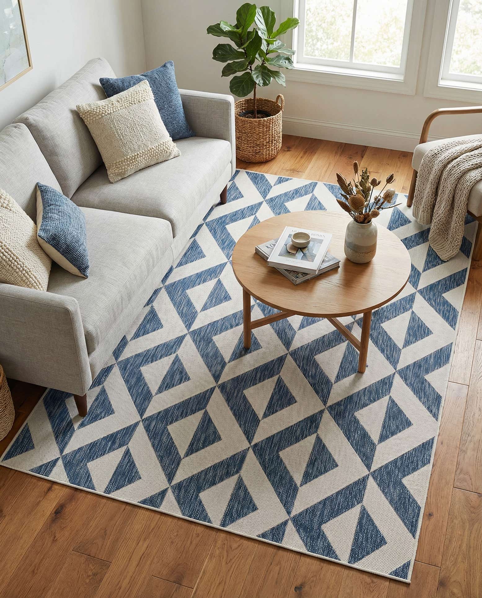 5' 3 x 8' Easy-Clean Jill Zarin Napa Indoor / Outdoor Rug