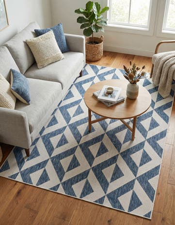 5' 3 x 8' Easy-Clean Jill Zarin Napa Indoor / Outdoor Rug