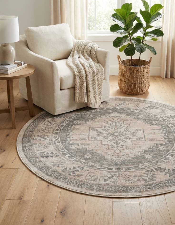 Detail image of 6' 1 x 6' 1 Whitney Round Rug
