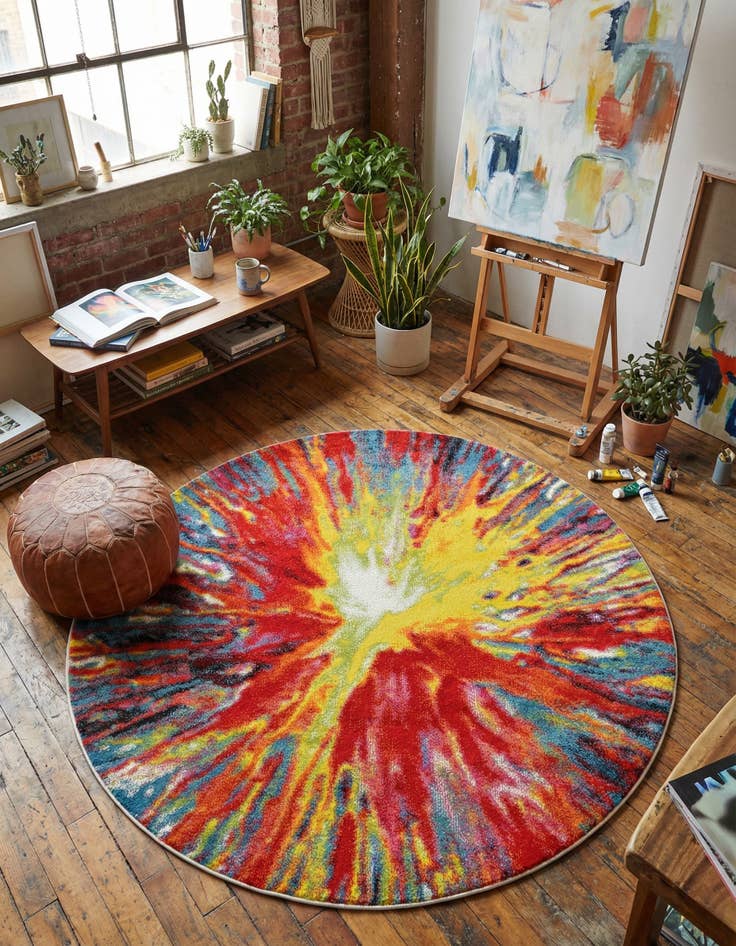 Detail image of 6' x 6' Tuscany Round Rug