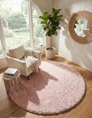 6' x 6' Infinity Shag Round Rug
