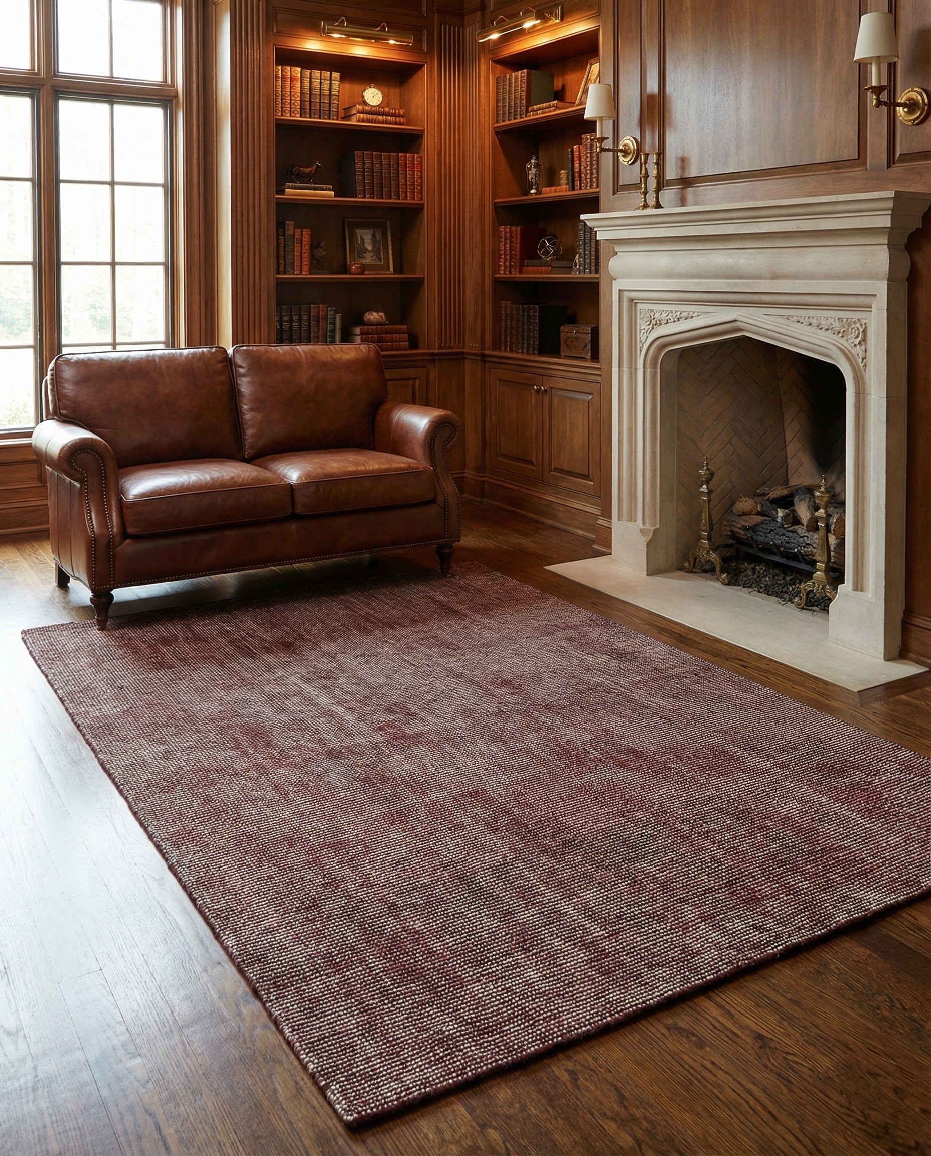 5' 1 x 8' Hand Woven Jill Zarin English Manor Wool Rug