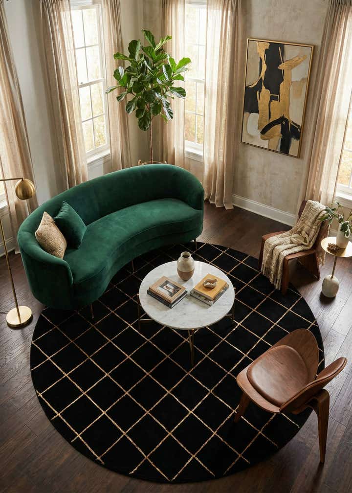 10' x 10' Vogue Geo Round Rug