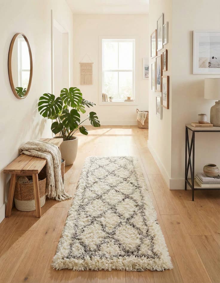 Detail image of 2' x 6' Infinity Shag Runner Rug