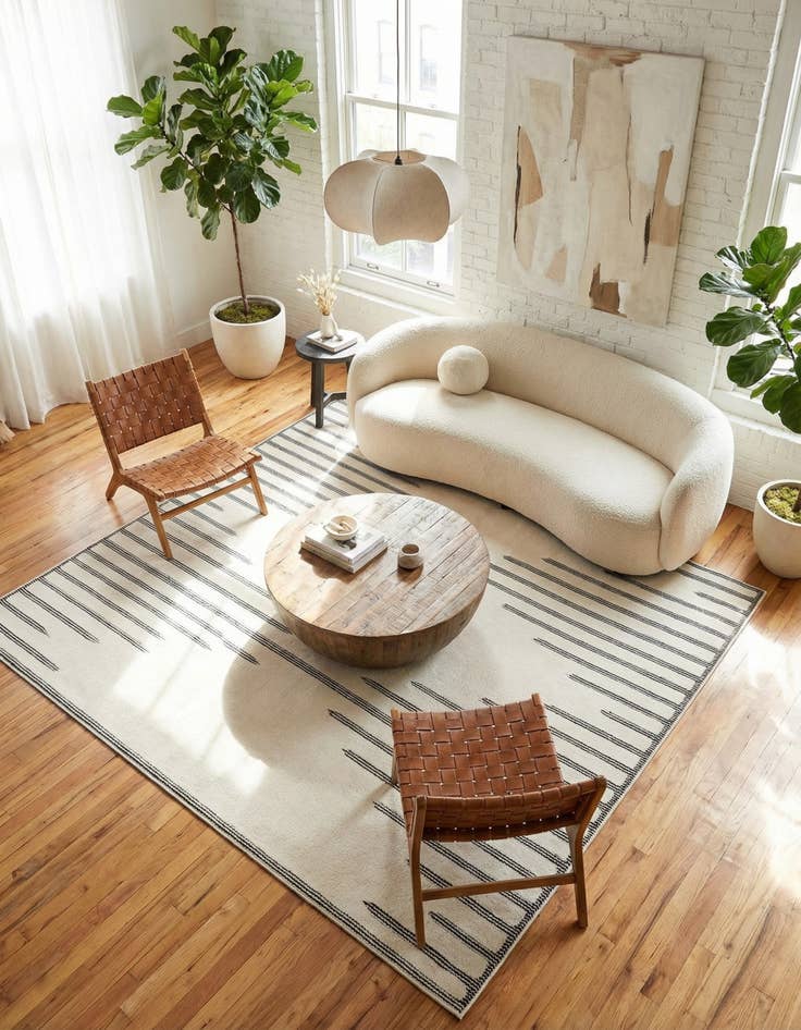 Detail image of 10' x 10' Prismatic Square Rug