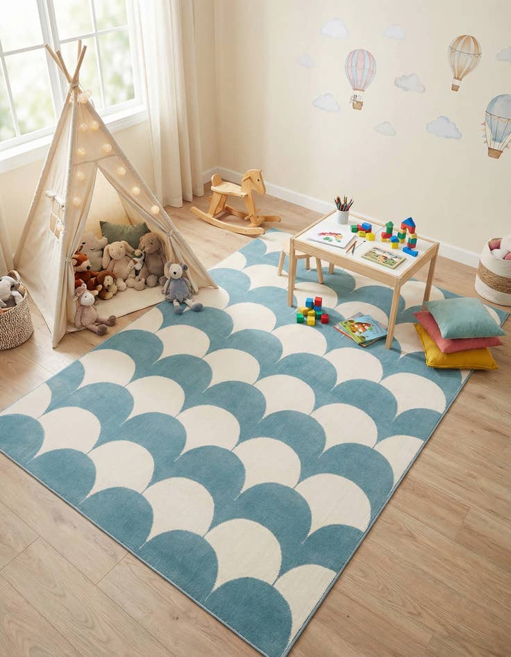 Detail image of 5' x 7' Whimsy Kids Rug